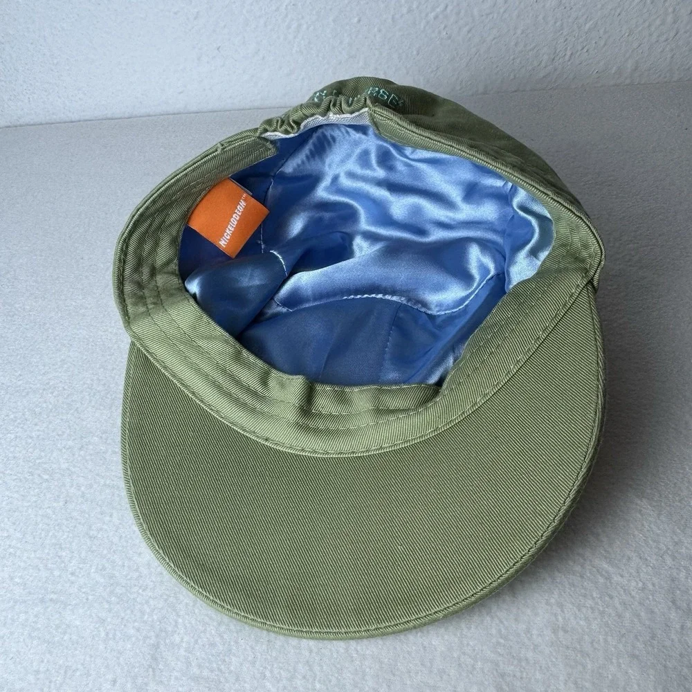 SpongeBob Kids Cadet Hat Military Style Do The Jelly Roll Cap Green Nickelodeon
